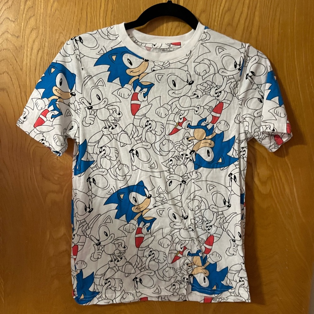 Sega Sonic the Hedgehog crew neck tee L